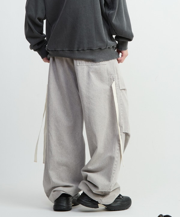 DENIM WIDE CARGO PANTS 詳細画像 5