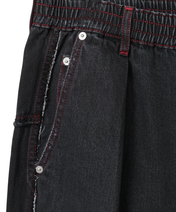 DENIM SWITCHING WIDE PANTS 詳細画像 4
