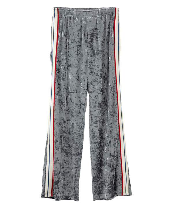 SIDE LINE CRASHED VELOR TRACK PANTS 詳細画像 19