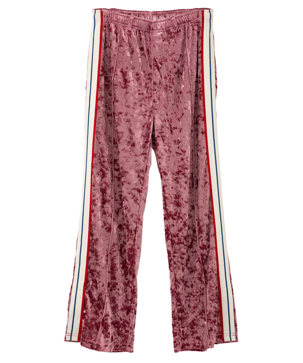 SIDE LINE CRASHED VELOR TRACK PANTS 詳細画像 23