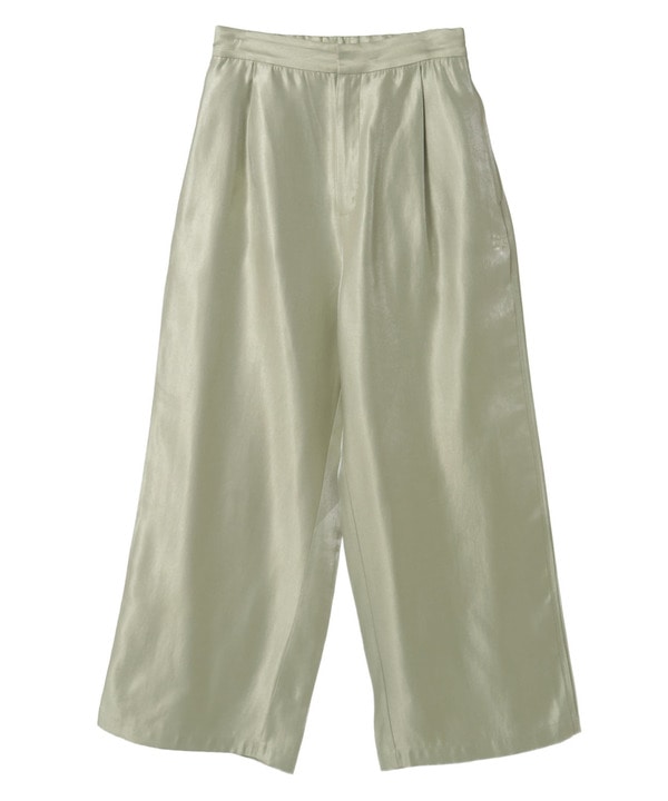 SHINY SATIN PINTUCK WIDE PANTS 詳細画像 10