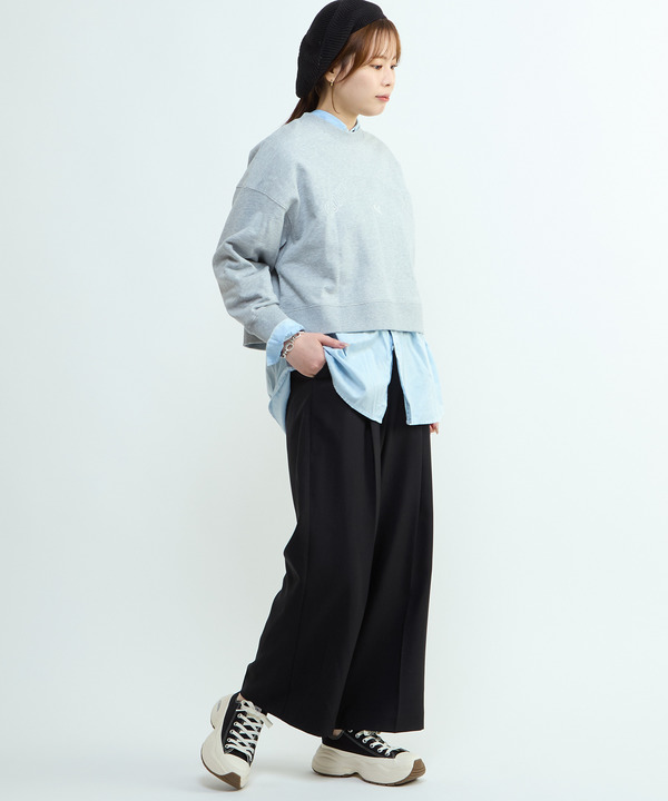 WAIST LOGO WIDE SLACKS PANTS 詳細画像 4