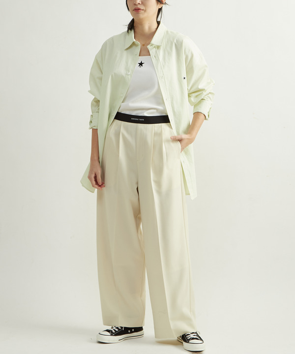WAIST LOGO WIDE SLACKS PANTS 詳細画像 5
