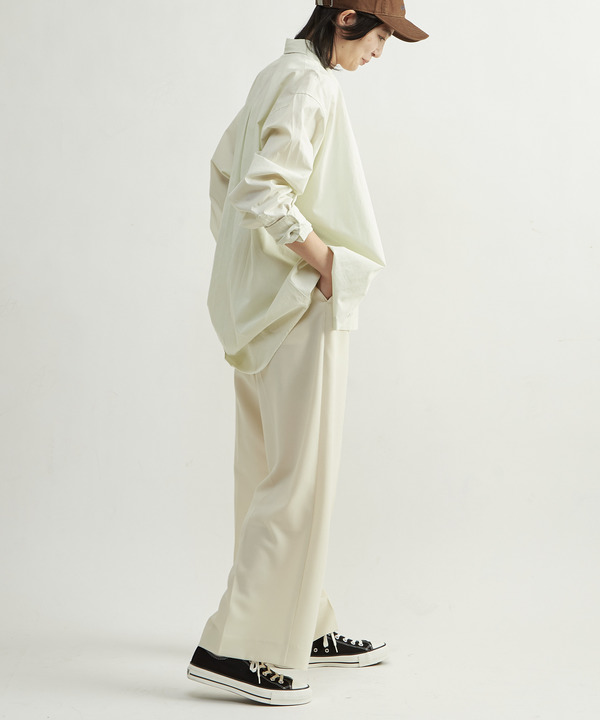 WAIST LOGO WIDE SLACKS PANTS 詳細画像 6