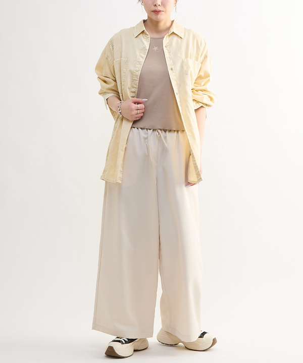TWILL EASY WIDE PANTS 詳細画像 7