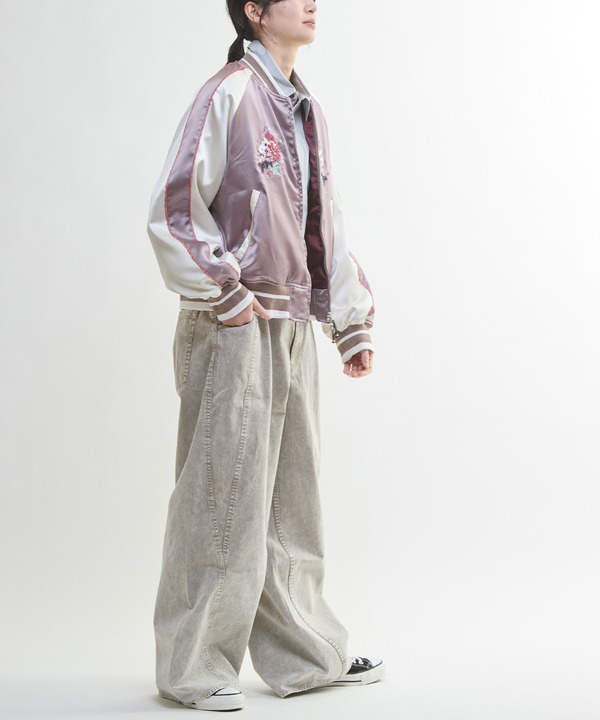 PIGMENT DYED BARREL LEG WIDE PANTS 詳細画像 10