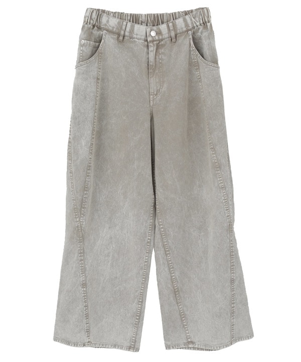 PIGMENT DYED BARREL LEG WIDE PANTS 詳細画像 15