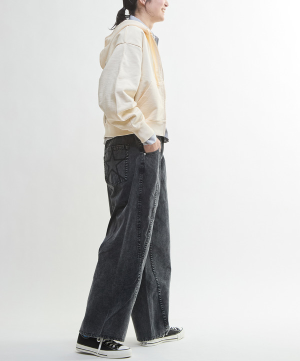 PIGMENT DYED BARREL LEG WIDE PANTS 詳細画像 7