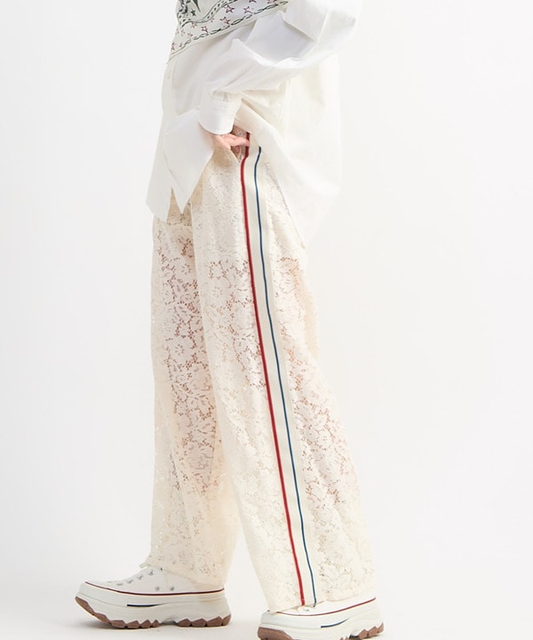 SIDE LINE LACE PANTS 詳細画像 ホワイト 1
