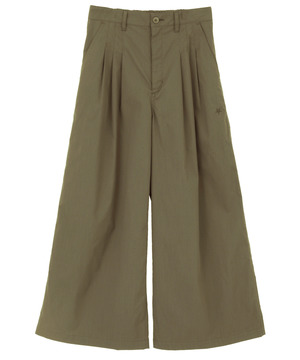 MILITARY TUCK WIDE PANTS