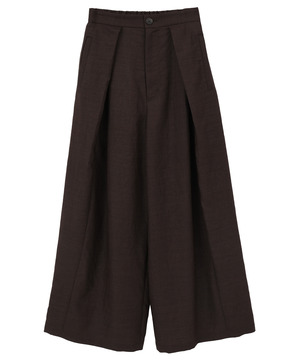 【HL】LINEN LIKE WIDE TUCK PANTS