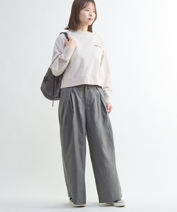 【HL】LINEN LIKE WIDE TUCK PANTS 詳細画像 10