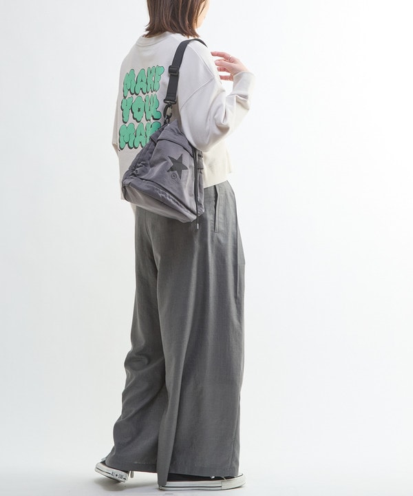 【HL】LINEN LIKE WIDE TUCK PANTS 詳細画像 11