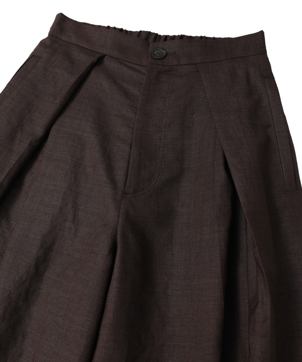 【HL】LINEN LIKE WIDE TUCK PANTS 詳細画像 14