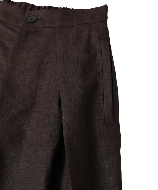 【HL】LINEN LIKE WIDE TUCK PANTS 詳細画像 15