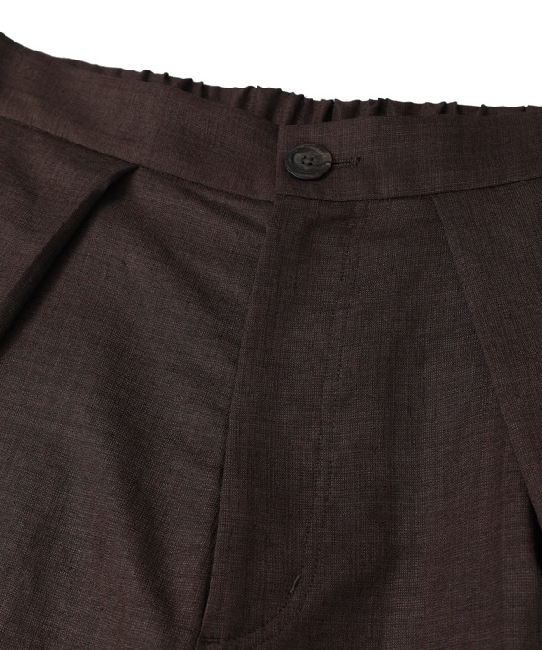 【HL】LINEN LIKE WIDE TUCK PANTS 詳細画像 16