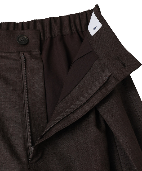 【HL】LINEN LIKE WIDE TUCK PANTS 詳細画像 17
