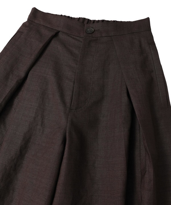 【HL】LINEN LIKE WIDE TUCK PANTS 詳細画像 22