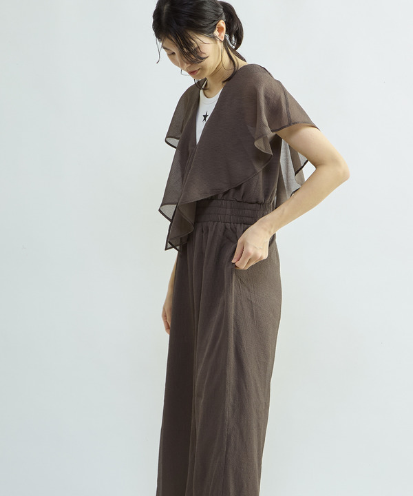V-NECK FRILL ALL-IN-ONE 詳細画像 2