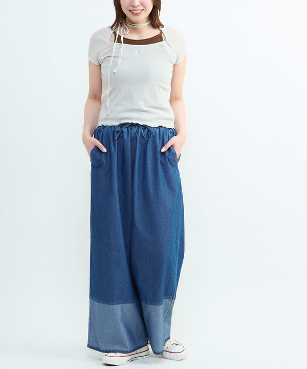 LIGHT DENIM WIDE PANTS 詳細画像 1