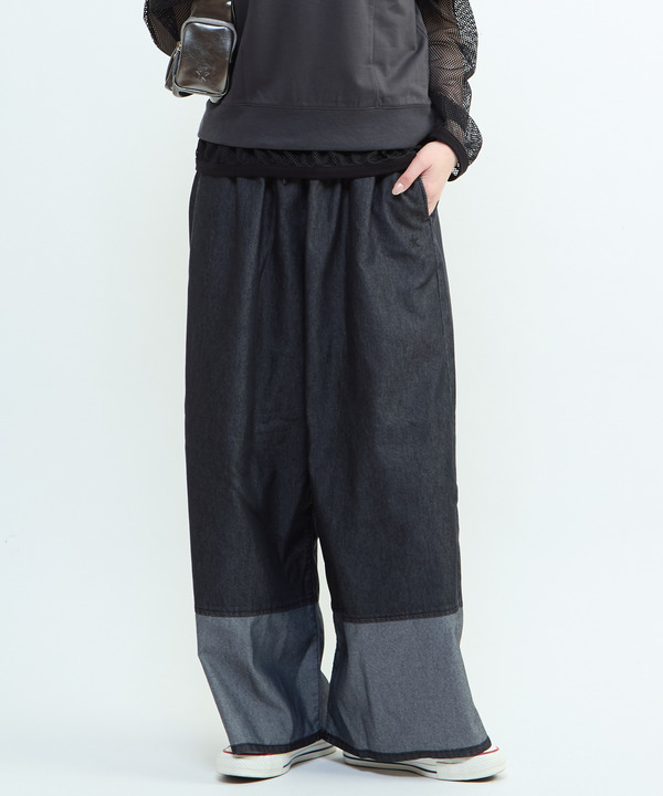 LIGHT DENIM WIDE PANTS 詳細画像 ブラック 1
