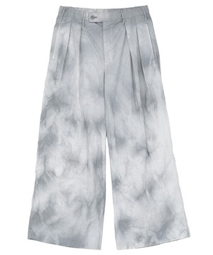 TIE DYED NYLON WIDE PANTS