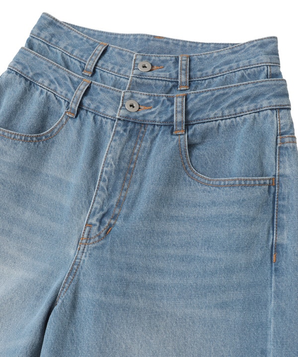 【HL】DOUBLE WAIST WIDE DENIM PANTS 詳細画像 11