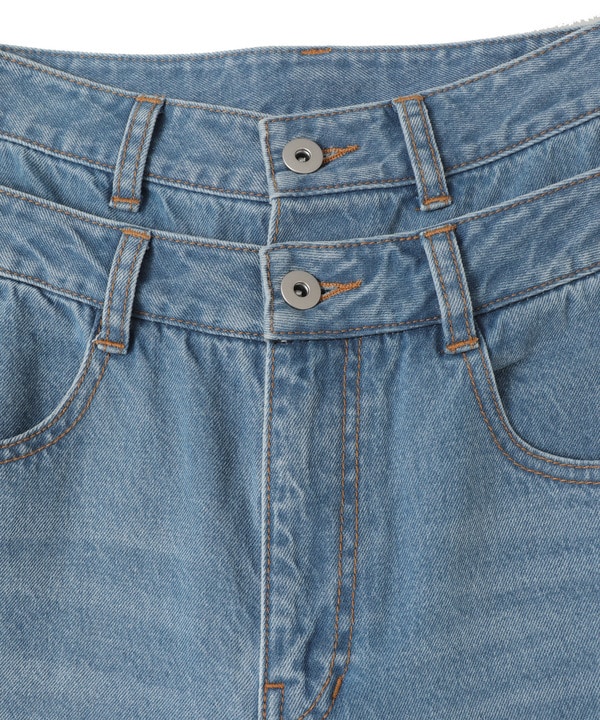 【HL】DOUBLE WAIST WIDE DENIM PANTS 詳細画像 12