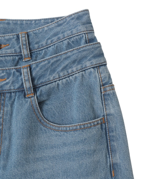 【HL】DOUBLE WAIST WIDE DENIM PANTS 詳細画像 14