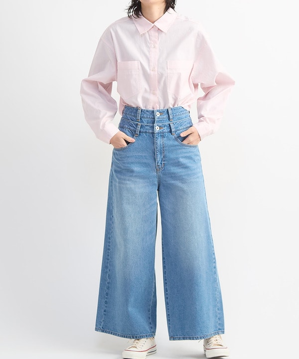 【HL】DOUBLE WAIST WIDE DENIM PANTS 詳細画像 2