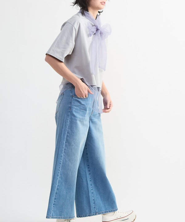【HL】DOUBLE WAIST WIDE DENIM PANTS 詳細画像 5