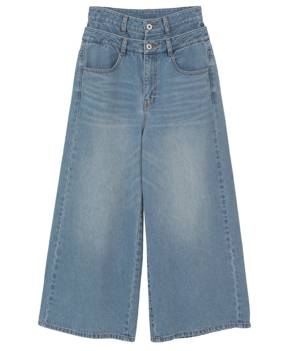 【HL】DOUBLE WAIST WIDE DENIM PANTS 詳細画像 9