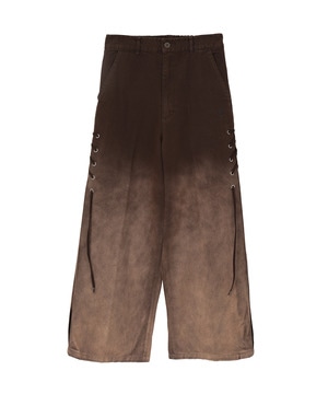 FADE COLOR LACE-UP PANTS