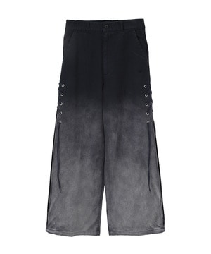 FADE COLOR LACE-UP PANTS