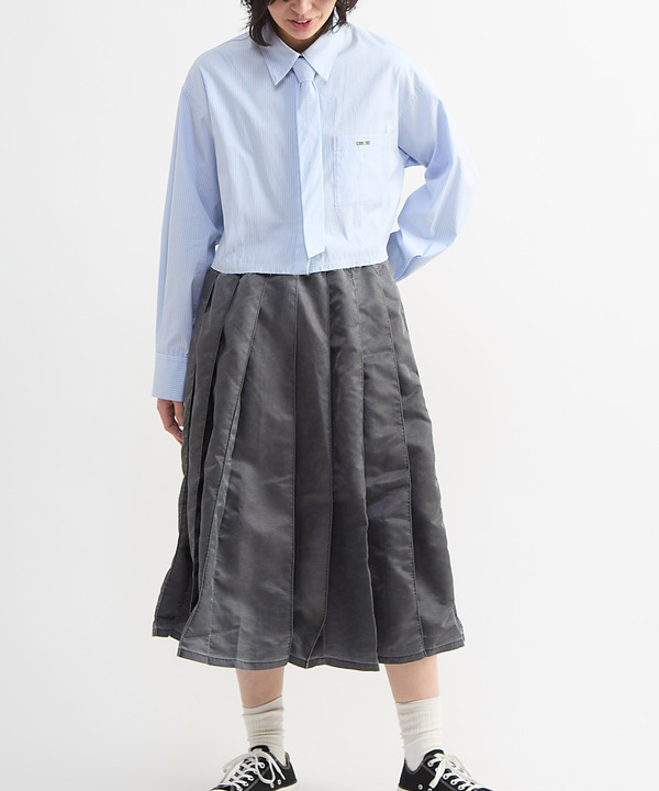 WIDE PLEATED FLARE SKIRT 詳細画像 1