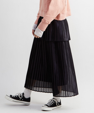 LAYERED PLEATS SKIRT