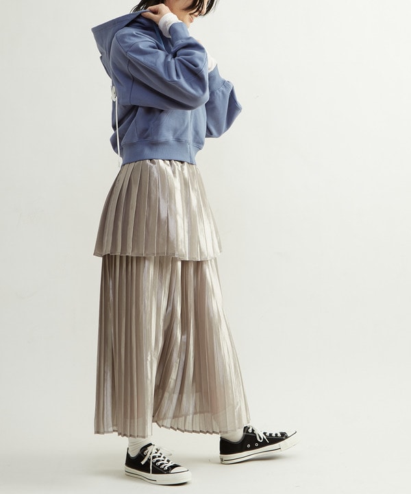 LAYERED PLEATS SKIRT 詳細画像 1