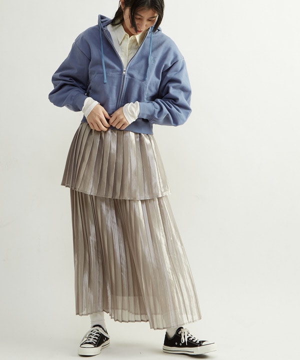 LAYERED PLEATS SKIRT 詳細画像 2