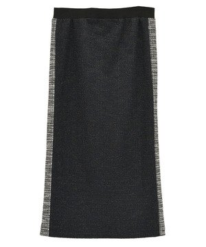 SIDE LINE GLITTER TWEED SKIRT