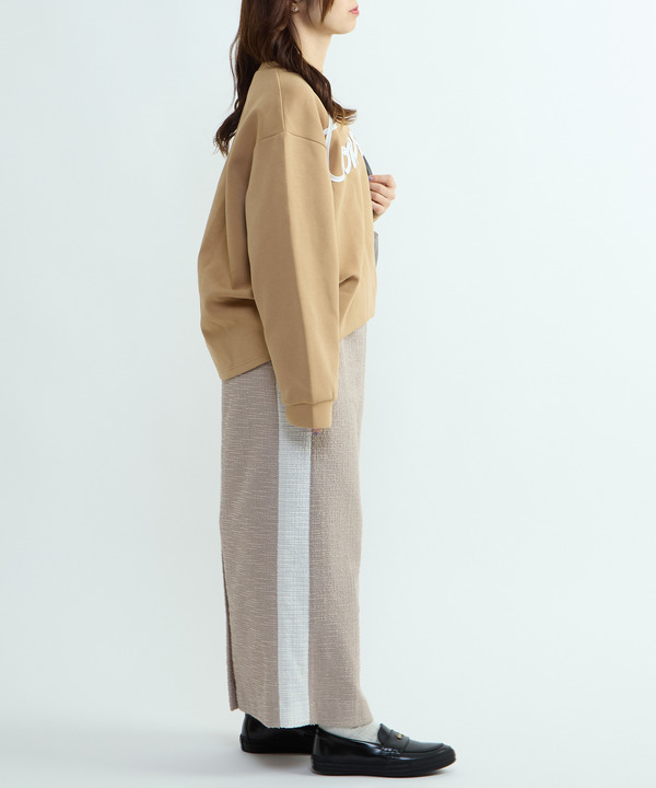 SIDE LINE GLITTER TWEED SKIRT 詳細画像 6