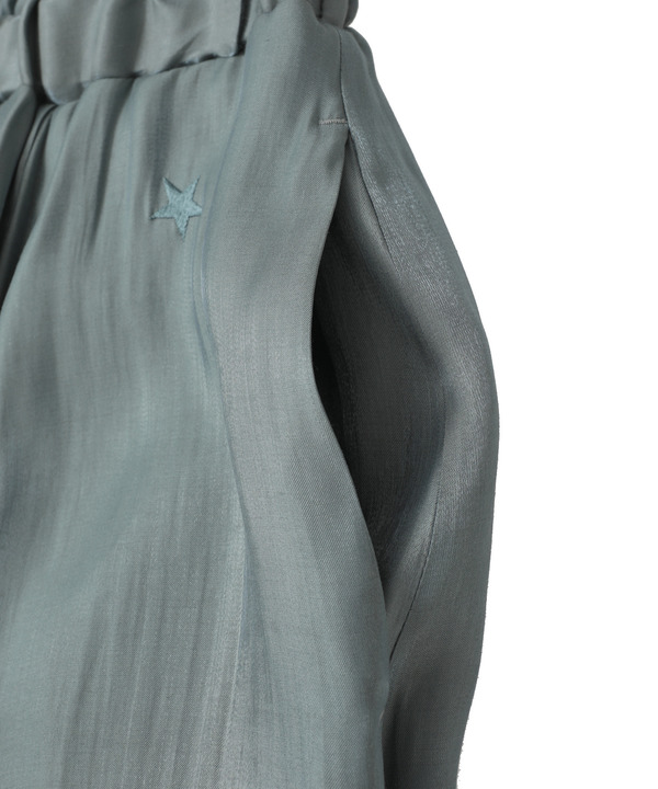 CHAMBRAY STAR CUT FLARE SKIRT 詳細画像 12