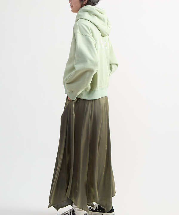 CHAMBRAY STAR CUT FLARE SKIRT 詳細画像 5