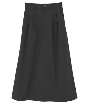 MILITARY TUCK FLARE SKIRT