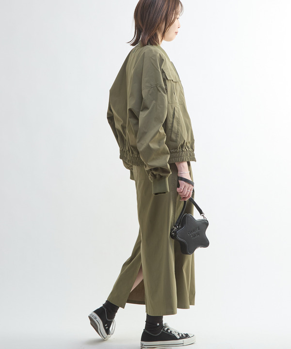 MILITARY TUCK FLARE SKIRT 詳細画像 5
