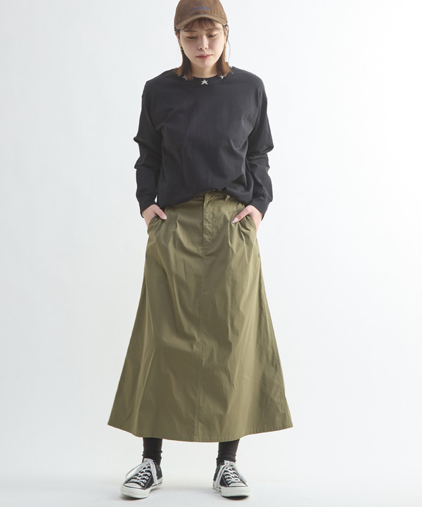 MILITARY TUCK FLARE SKIRT 詳細画像 8