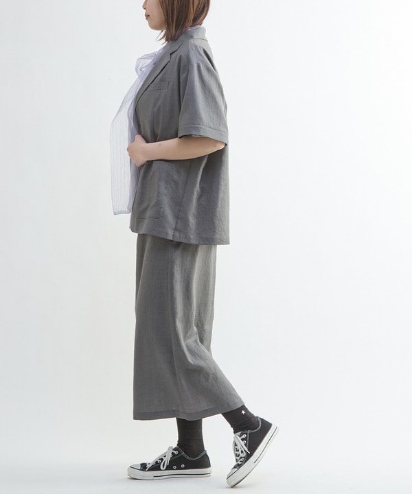 【HL】LINEN LIKE STRAIGHT SKIRT 詳細画像 6