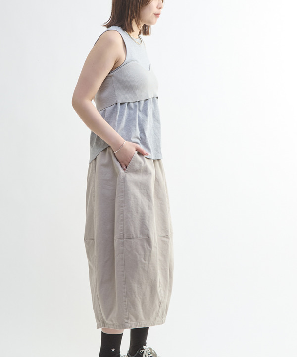 VINTAGE-LIKE BARREL SKIRT 詳細画像 2