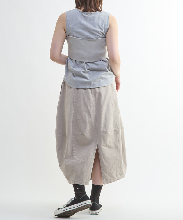 VINTAGE-LIKE BARREL SKIRT 詳細画像 3