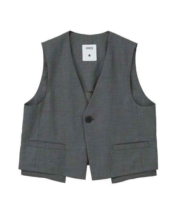 【HL】LINEN LIKE SHORT VEST 詳細画像 12
