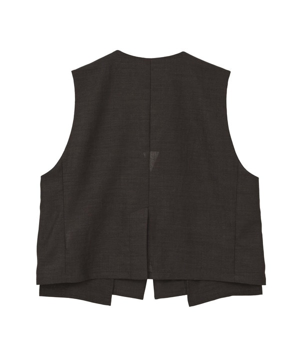 【HL】LINEN LIKE SHORT VEST 詳細画像 14